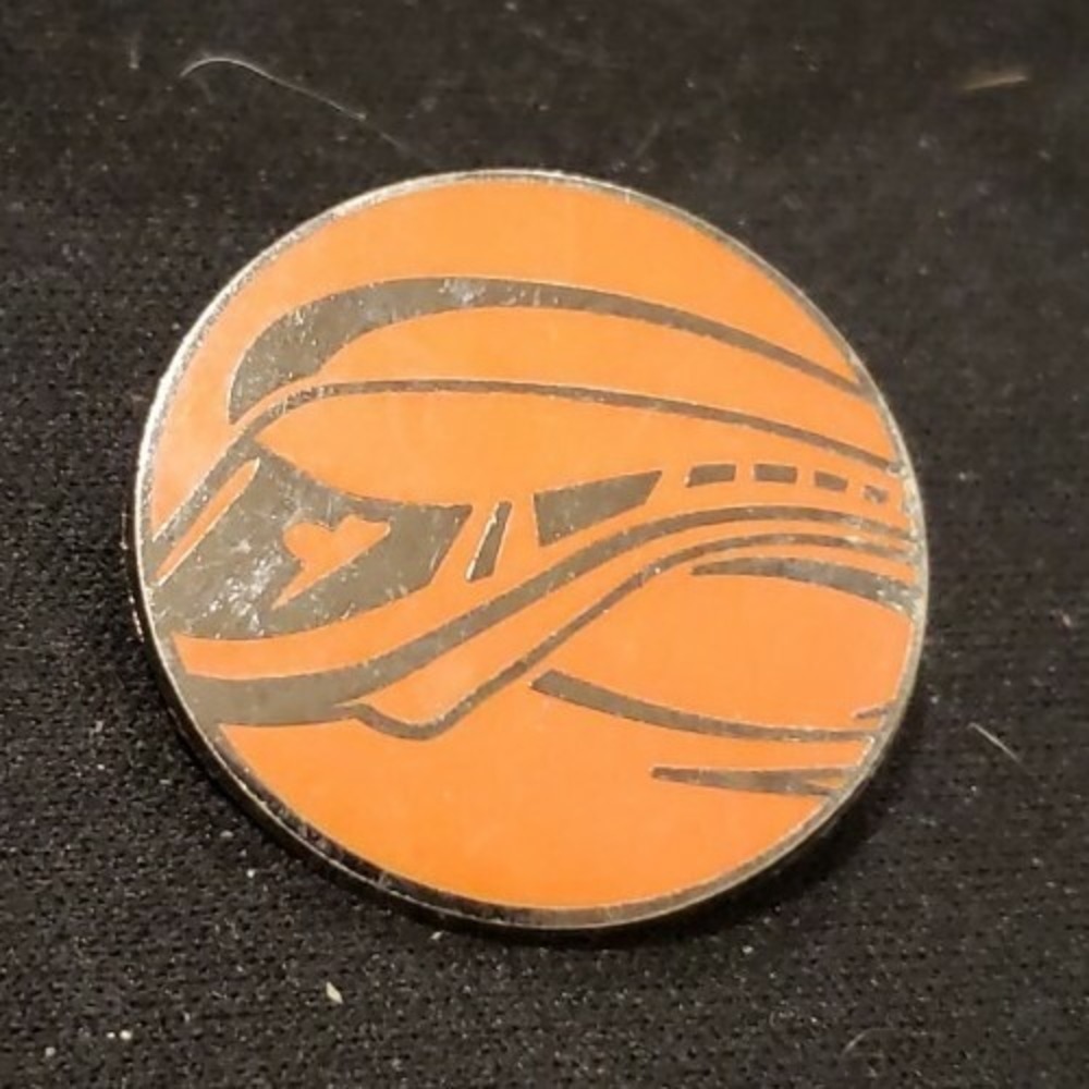 Disney Pin Monorail Silhouette 2011 Park Icons Mini-Pin Collection Orange 81375